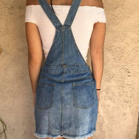 Denim overall dress - Picture 2 of 4